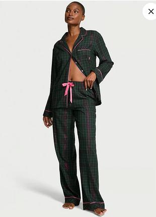 Пижама victoria's secret flannel long pj set