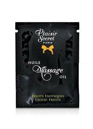 Массажное масло с ароматом экзотических фруктов plaisirs secrets exotic fruits, 3 мл.