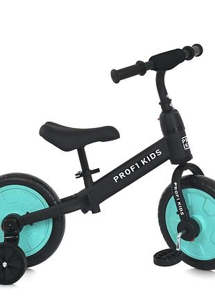 Велосипед-беговел детский profi kids 12 д. mbb 1012-1 бирюзовый