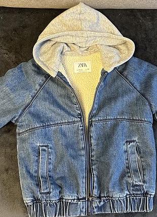 Джинсова дитяча куртка zara