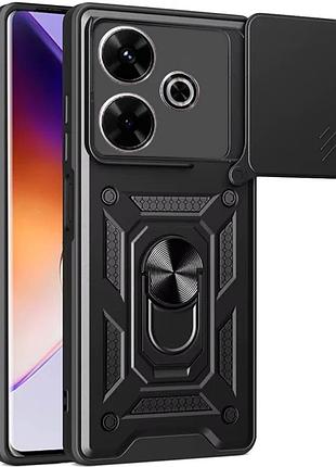 Протиударний чохол для xiaomi redmi 13 / poco m6 4g з захистом камери defender (чорний)