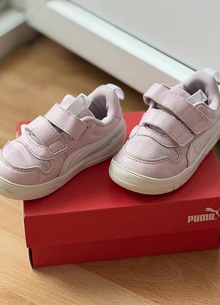 Кеди дитячі рожеві для дівчинки, puma, розмір 23