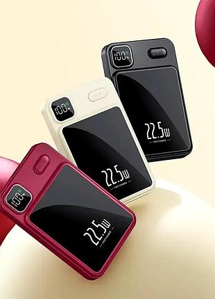 Магнітний повербанк magnetic (power bank) 90 000mah, швидкою зарядкою 22.5w та led-дисплеєм