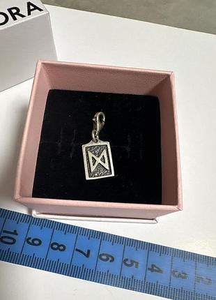 Срібна підвіска руна дагаз шарм 925 проба