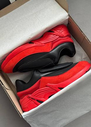 Мужские кроссовки raf Simons antei black red