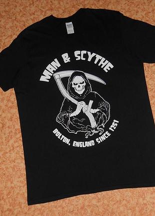 Футболка man &amp; scythe/grim reaper/death/skull/череп