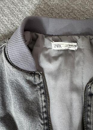 Куртка бомбер джинсовка zara 7