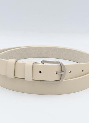 Ремінь жіночий шкіряний 7403 beige