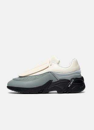 Мужские кроссовки raf Simons antei shell and pvc-trimmed grey/white