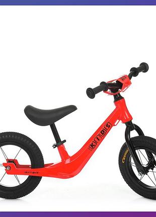Детский беговел велобег 12 дюймов на магниевой раме prof1 kids smg1208a красный