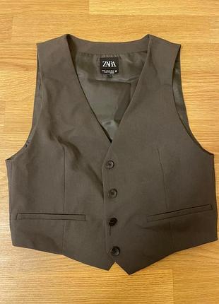 Жилетка zara сіра