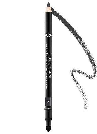 Серый карандаш для глаз с шелковистым финишем giorgio armani smooth silk eye pencil #8 без коробки 1.05 г