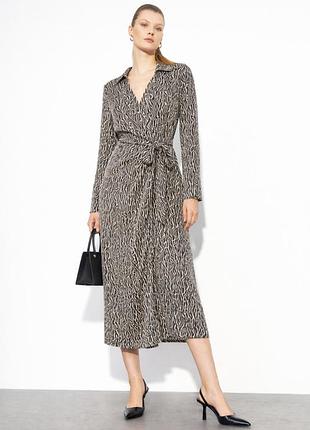 Платье женское новое мидакси h&amp;m длинное миди - макси платья на запах новое xl