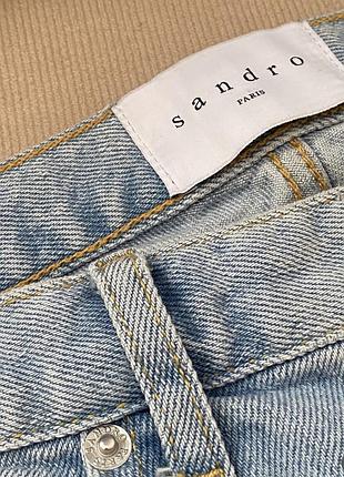 Джинси sandro paris etroit блакитні, розмір 30, завужені cropped, оригінал