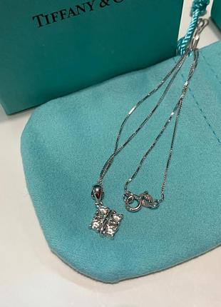 Tiffany тиффани подвеска, серебро 925 пробы / упакована в мешочек tiffany