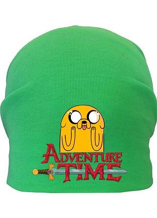 Шапка дитяча час пригоди 005 (adventure time) зелена (atr grn 005) 50-52 см