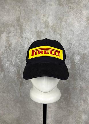 Кепка бейсболка pirelli f1 чорна бавовна мерч гоночна формула 1