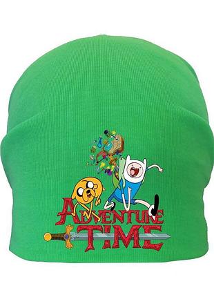 Шапка дитяча час пригоди 007 (adventure time) зелена (atr grn 007) 50-52 см