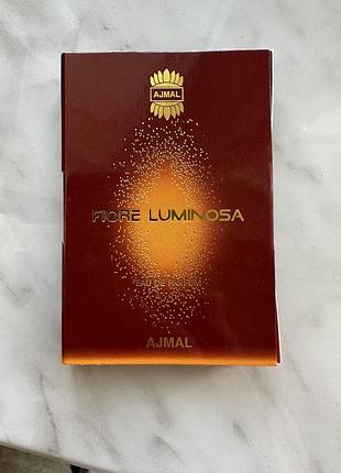 Пробнік парфумованої води fiore luminosa від бренду ajmal.