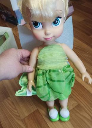 Пригодна кукла disney animators’ collection tinker bell от компании disney, изображающая фею дынь-динь в детстве с крылышками оригинал