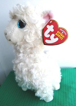 Лама ty beanie babies овечка коллекционная мягкая игрушка красивый подарок ребенку девочке нова