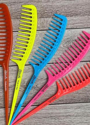 Гребінець кольоровий гострий fashion comb janeke