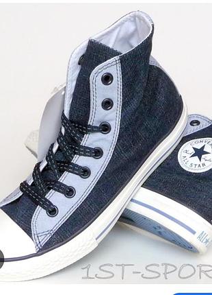 Высокие кеды из денима от converse
