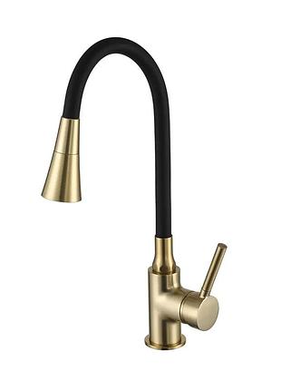 Смеситель для кухни frap f4044-3 с гибким изливом, аэратор 2 режима