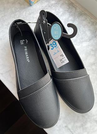 Мокасини балетки жіночі primark 39 чорні