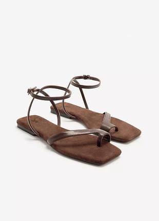 Zara преміум шкіряні босоніжки, 39, 40