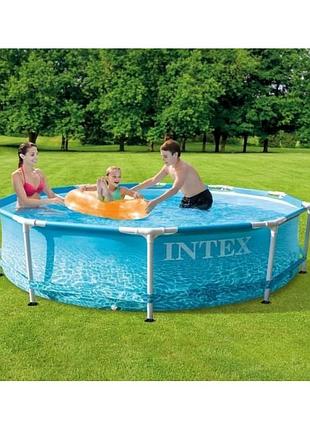 Круглий сімейний каркасний басейн intex 28206 (305x76 см)