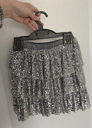 Спідниця zara у паєтках