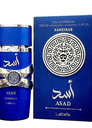 Парфумована вода для чоловіків lattafa perfumes asad zanzibar 100 мл