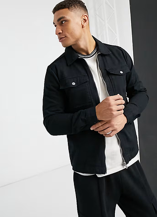 Черная верхняя рубашка river island размер s