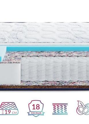 Матрац highfoam largo pocket cocos new, розмір 120x200 см