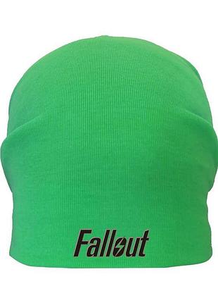 Шапка дитяча фоллаут зелена (fallout — 008) 50-52 см