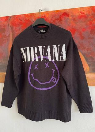 Свитер h&m x nirvana оригинал размер м 2