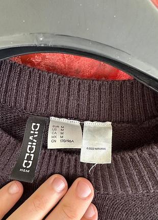 Свитер h&m x nirvana оригинал размер м 5