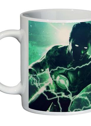 Чашка зеленый фонарь (кружка supercup green lantern 003)