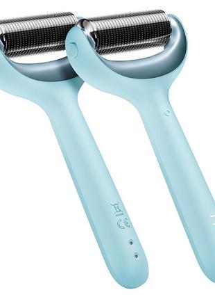 Электронный роллер для лица и тела с микроиглами geske microneedle face&body roller 8в1 turquoise