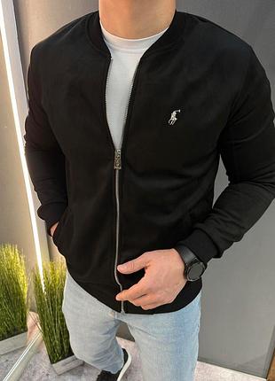 Бомбер polo чорний