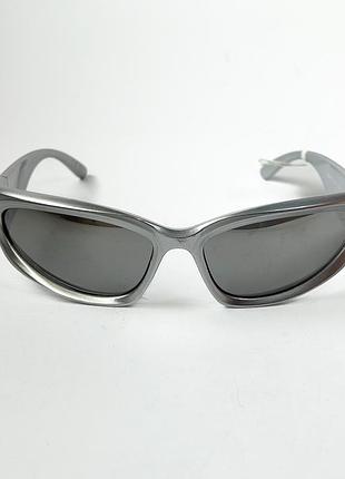 Сонцезахисні окуляри claire's y2k у футуристичному стилі (silver)