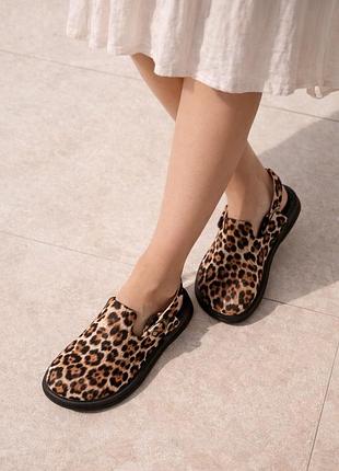 Клоги artell shoes 36 леопардові лео сабо