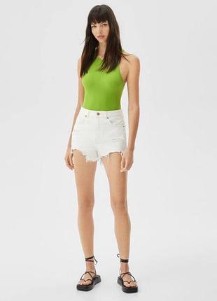 💚 bershka — боді у рубчик