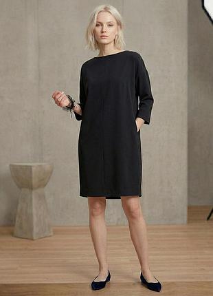 Женское базовое черное платье чехол filippa k l