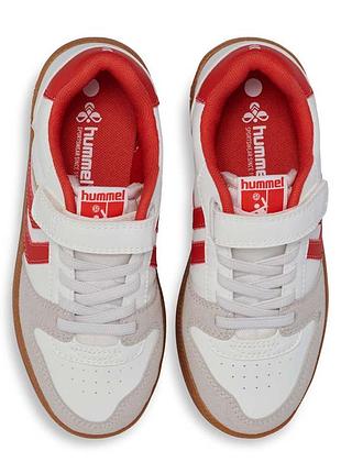 Белые детские кроссовки hummel 32 размер. спортивные кроссовки на липучке
