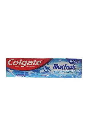 Зубна паста colgate max fresh з відбілювальним ефектом, свіжий подих, 178г