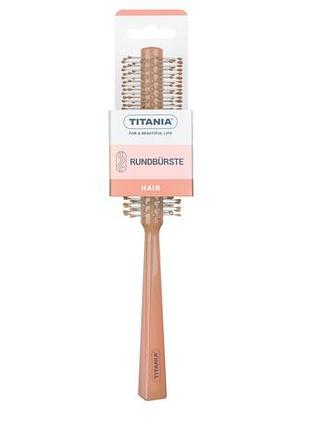 Щетка для волос круглая titania 1835 абрикосовый