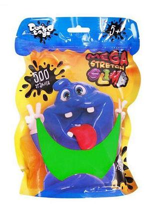 Слайм "mega stretch slime" 500 г укр зелений