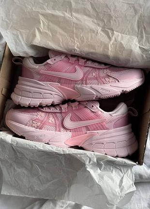 Кроссовки nike v2k runtek pink flowers
